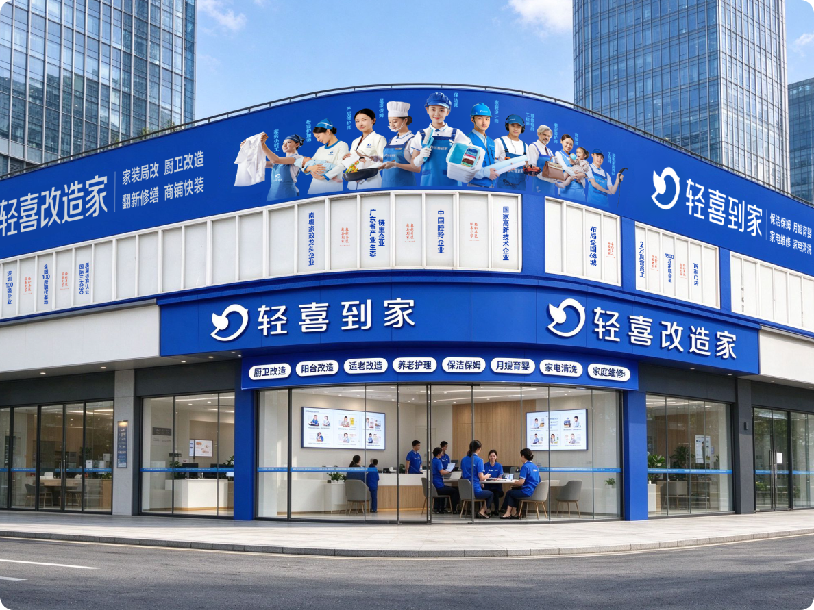 轻喜到家社区数智生活服务中心门店实景